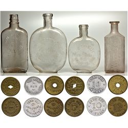 The Mint Token and Bottle Set CA - Hollister,San Benito County - 1899 - 2012aug - Saloon