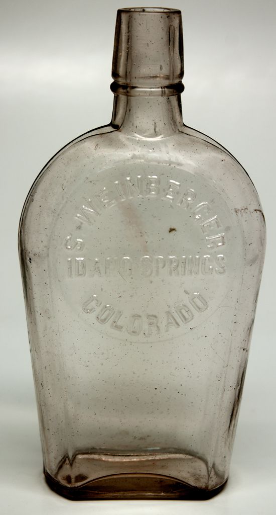 S. Weinberger Shoo Fly Flask CO Idaho Springs,Clear Creek County