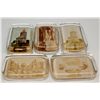 Image 1 : Garfield Presidential Glass Paper Weight Collection 2012aug - Worlds Fair