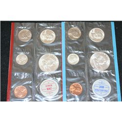 1962 US Mint Coin Set; P&D Mints; UNC