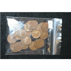 Lincoln Wheat Back Penny; Various Dates & Conditions; Lot of 25