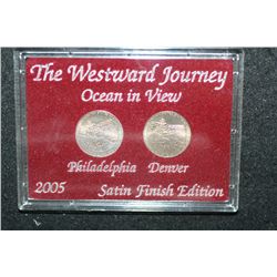 2005 Westward Journey "Ocean In View" Nickel Set; Satin Finish Edition; P&D Mints