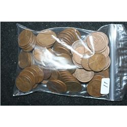 Lincoln Wheat Back Penny; Various Dates & Conditions; Lot of 100