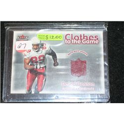 2001 NFL David Boston Arizona Cardinals Clothes of The Game Trading Card