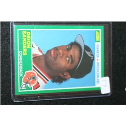 1989 NFL Deion Sanders Atlanta Falcons Rookie Football Trading Card