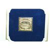 Image 2 : 22K Gold Replica Stamp W/Enlarged Reproduction of the Original Stamp Issued 1869; 12 Cent Ocean Stea