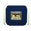 Image 2 : 22K Gold Replica Stamp W/Enlarged Reproduction of the Original Stamp Issued 1912; 5 Cent Golden Gate