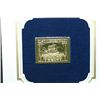Image 2 : 22K Gold Replica Stamp W/Enlarged Reproduction of the Original Stamp Issued 1920; 1 Cent Mayflower