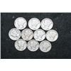 Image 1 : Mercury Dime; Various Dates & Conditions; Lot of 10