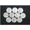 Image 2 : Mercury Dime; Various Dates & Conditions; Lot of 10