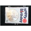 Image 1 : 2012 Silver Eagle $1; "Happy Birthday"