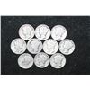 Image 1 : Mercury Dime; Various Dates & Conditions; Lot of 10