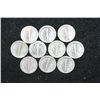 Image 2 : Mercury Dime; Various Dates & Conditions; Lot of 10
