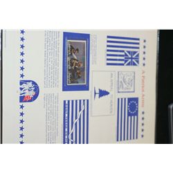 A Patriot Army-The Spirit of '76 Postal Stamp; Lot of 3 & The Declaration of Independence-Bicentenni