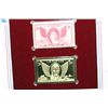 Image 2 : 22K Gold Replica Stamp W/Postal Stamp Issued 1948; Francis Scott Key-Great Americans
