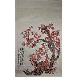 Large Chinese Watercolor Painting Hanging Scroll