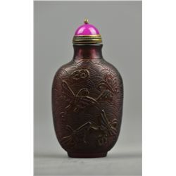 18th/19th C. Yongzheng Peking Glass Snuff Bottle