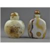 Image 2 : Set of Two Chinese Carved Agate Snuff Bottles