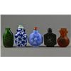 Image 1 : 5 Assorted Chinese Glass & Porcelain Snuff Bottles
