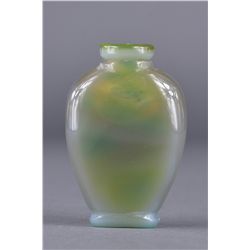 Chinese Carved Apple-White Jade Snuff Bottle