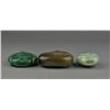 Image 3 : Set of Three Chinese Carved Jade Snuff Bottles