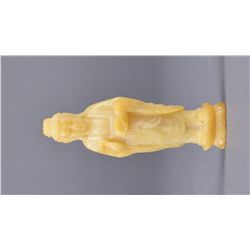 Finely Carved Chinese Carved White Jade Guanyin