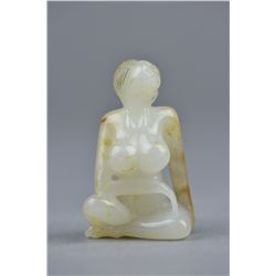 Very Fine Chinese Song Dynasty Russet Jade Woman