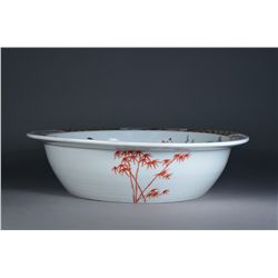 Chinese Famille Rose Bowl Immortal Tongzhi MK