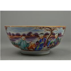 19th C. Chinese Canton Famille Rose Porcelain Bowl