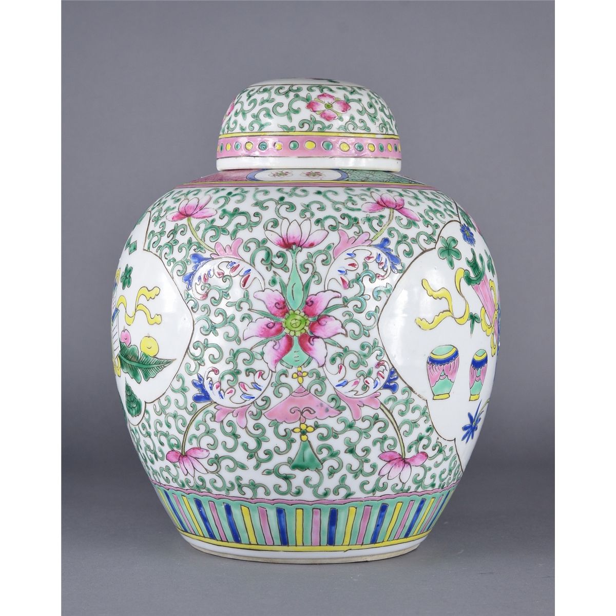 Chinese Famille Rose Porcelain Ginger Jar