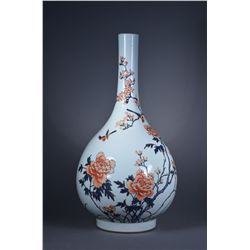 Large Chinese Famille Rose Vase Yongzheng