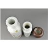 Image 6 : Set 3: Two Porcelain Vases & Flambe Brush Washer