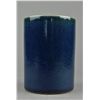 Image 1 : 19th C. Chinese Monochrome Blue Brush Pot