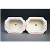 Image 3 : Pair Chinese Small Planter Set w/ Bases Qianlong
