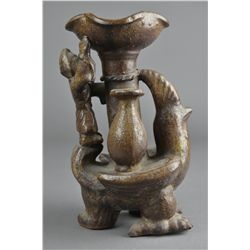 Antique Chinese Pottery Garden Fixture