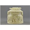 Image 2 : Indian Ivory Carved Elephant Box with Lid