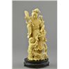 Image 1 : 19th C. Chinese Ivory Figure Woman Holding Basket