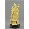 Image 2 : 19th C. Chinese Ivory Figure Woman Holding Basket