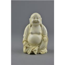Chinese Ivory Carved Figure of Laughing Budai
