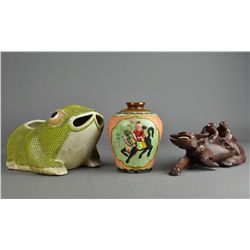 Set of Three Chinese Porcelain Antiques