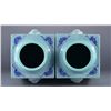 Image 4 : Pair of Chinese Turquoise Glazed Cong Vase