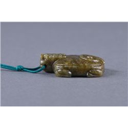 19th Century Chinese Carved White Jade Turtle