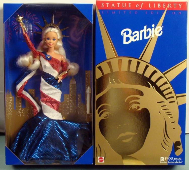 statue of liberty barbie fao schwarz