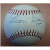 Image 1 : Leon Day Negro League Hall of Famer Signed Baseball