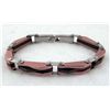 Image 1 : MANS 2 TONE STAINLESS / COMPOSITE BRACELET
