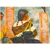 Image 2 : Native American With Chickens Signed A Barry Lithograph