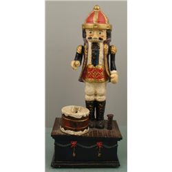 Cast Iron Nutcracker Mechanical Coin Bank