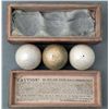 Image 2 : 3 Pc Ivory Brunswick Balke Collender Billiard Ball Set