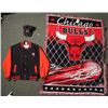 Image 1 : Chicago Bulls Collectors Lot- Jacket Hat Blanket Pin