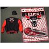 Image 2 : Chicago Bulls Collectors Lot- Jacket Hat Blanket Pin